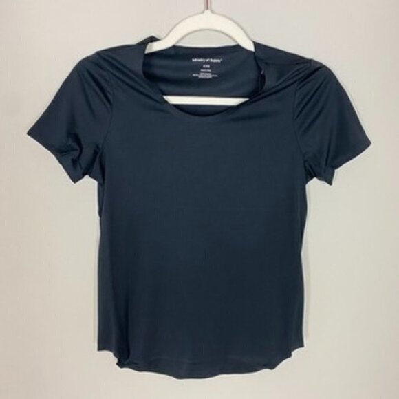 Ministry of Supply Luxe Touch Tee Shirt Short Sleeves Womens XXS Black Active - Picture 1 of 5